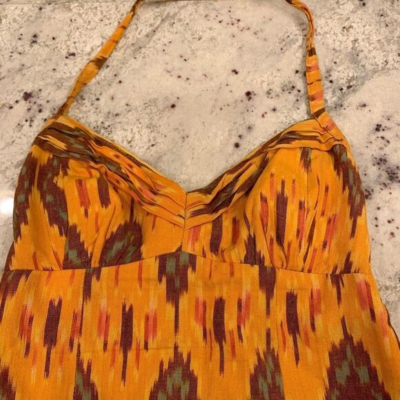 Nanette Lepore Wild West Ikat Halter Dress sz 0 - Picture 4 of 8